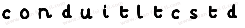 conduitltcstd extrabold字体转换